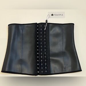 Yianna Waist Trainer Size L Black – Tummy Control Corset Shapewear